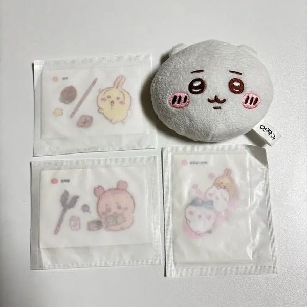 [BUNJANG] Cheekawa Hachiware Usagi Sticker & Keyring Bundle Set / 먼작귀 띠부실+키링 일괄 치이카와 하치와레 우사기