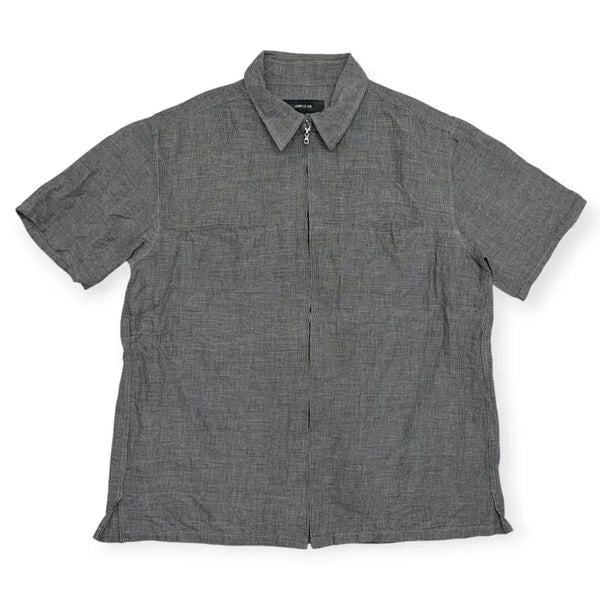 [BUNJANG] Comme Ca Ism Zip-Up Pattern Short Sleeve Shirt / 꼼사이즘 comme ca ism 집업 패턴 반팔 셔츠
