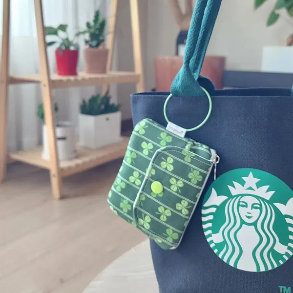 [BUNJANG] Clover Pattern Handmade Cardholder / 행운 핸드메이드 카드지갑