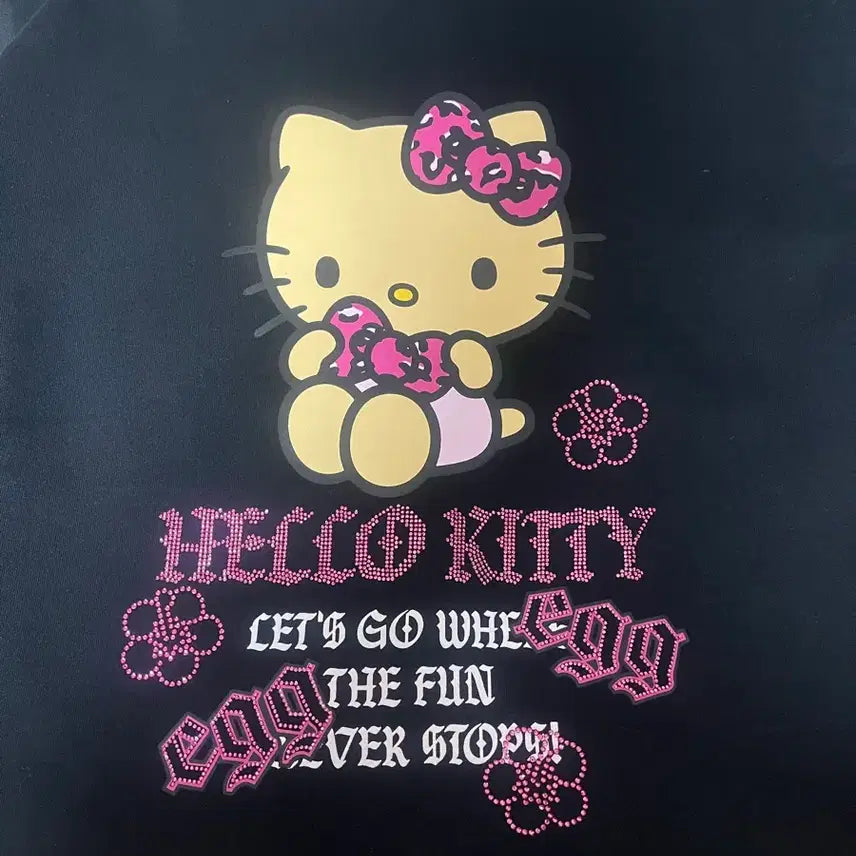 [BUNJANG] Egg Gal Hello Kitty Hoodie Zip-up L / egg 갸루 헬로키티 키티 후드집업 L 사이즈