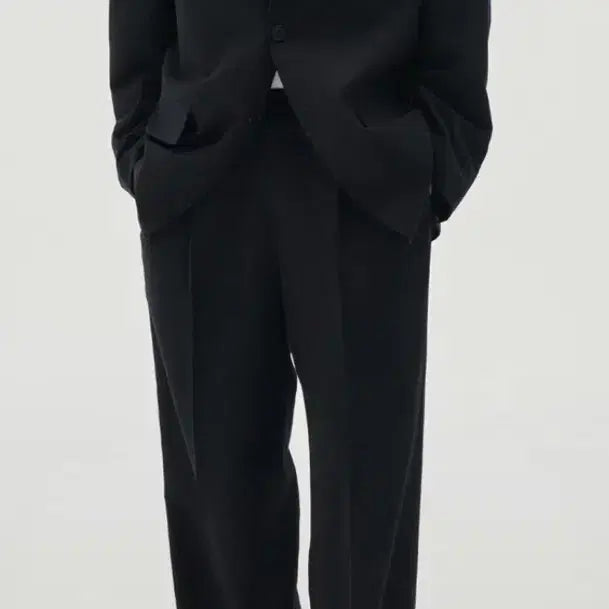 [BUNJANG] Trend Club Core Big Casual Setup Suit Black / 트래드클럽 코어 빅 오버 캐쥬얼 셋업수트 블랙