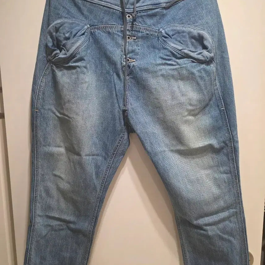 [BUNJANG] Capital Sarrouel Denim Pants (Washed) / [4] 캐피탈 사루엘 데님 팬츠(워싱)