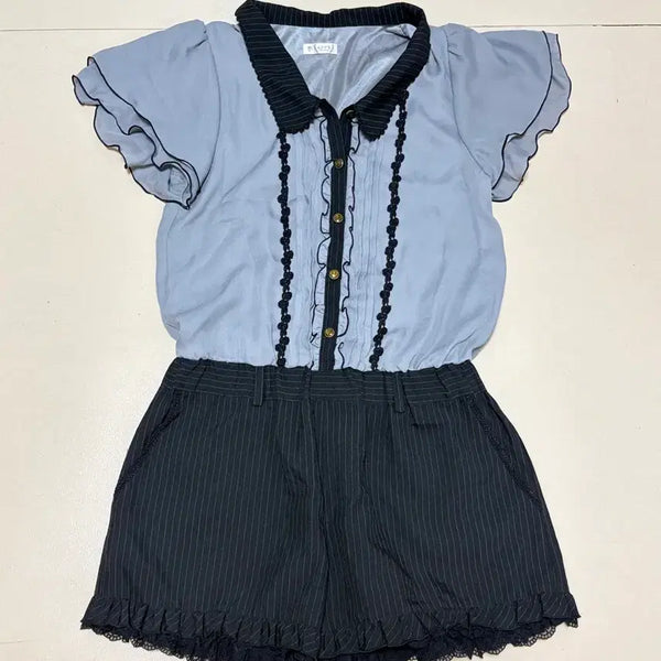 [BUNJANG] Axisfarm Short-Sleeve Jumpsuit / 엑시즈팜 반팔 점프수트