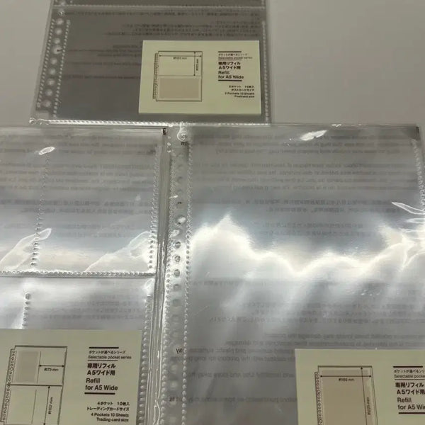 [BUNJANG] Muji A5 Wide Binder Refills / 무인양품 A5 와이드 바인더 속지