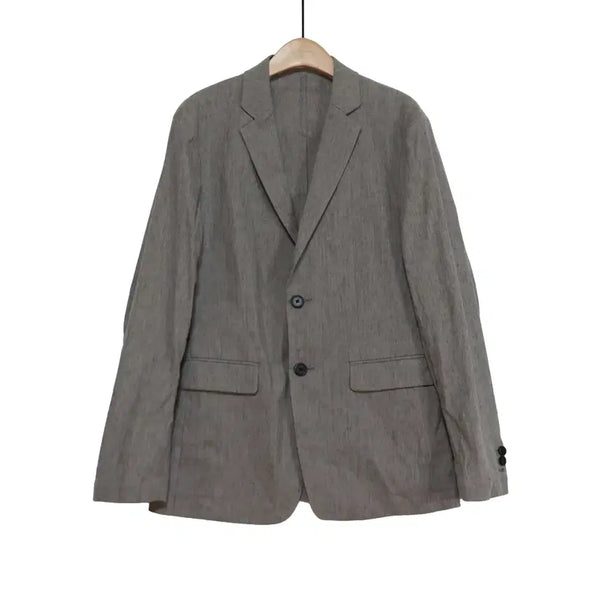 [BUNJANG] Theory Grey Linen Blend Single 2-Button Jacket (Size 38) / 띠어리 Theory 그레이 린넨 혼방 자켓 (38)