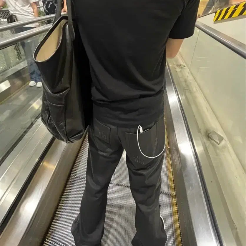 [BUNJANG] DYOG Coated Flare Denim Pants / DYOG 코팅 플레어 데님 팬츠