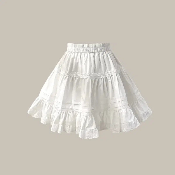 [BUNJANG] Frill Flare Mini Banding Skirt / 프릴 플레어 미니 밴딩 스커트 (B0693)