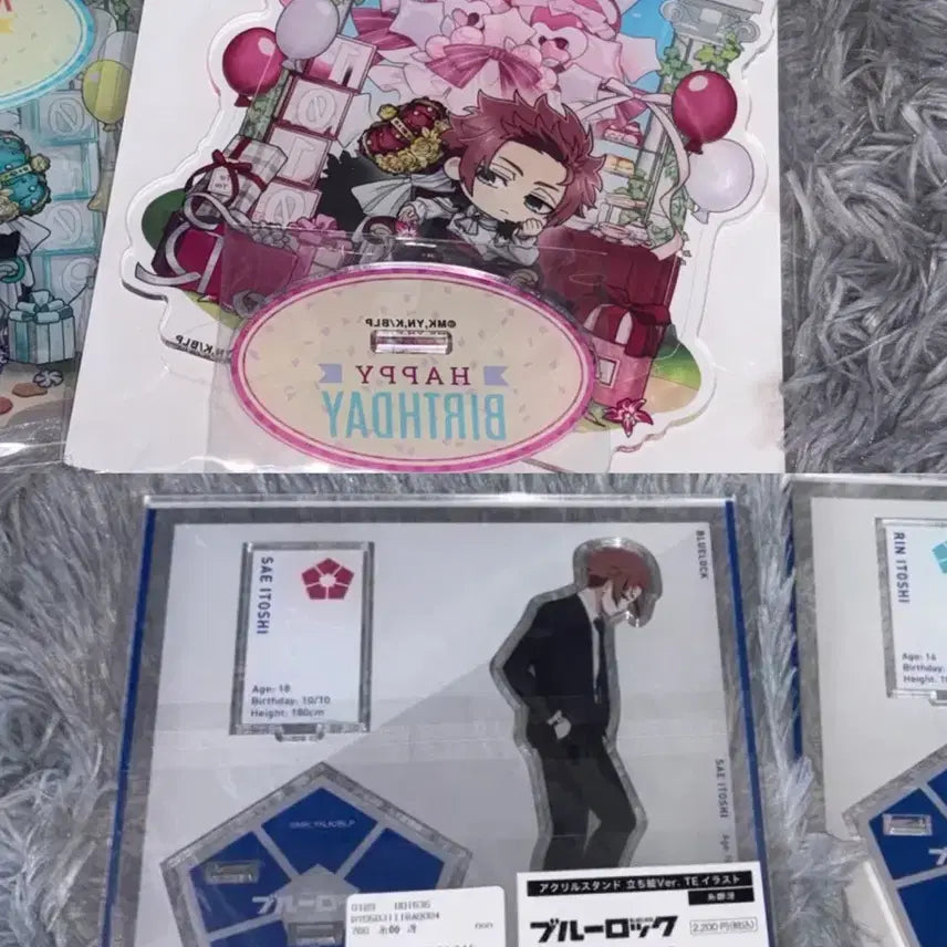 [BUNJANG] Blue Lock Itoshi Sae Birthday Acrylic Stand Bundle Set / 블루록 이토시 사에 베이스야드/생일 아크릴 스탠드 일괄