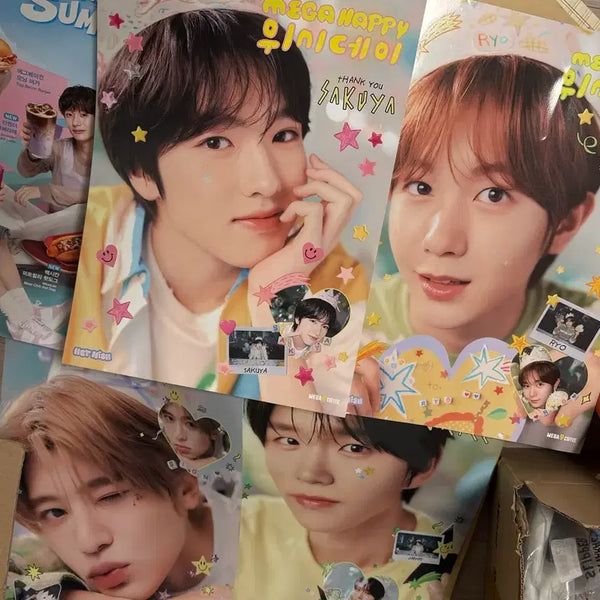[BUNJANG] NCT WISH Poster Bundle Set / 메가커피 엔시티위시 포스터 일괄