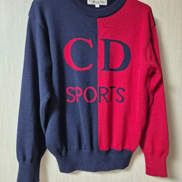 [BUNJANG] Christian Dior Wool Knit Sweater Big Logo / (정품) 크리스찬디올 니트 빅로고 스웨터 울니트 95 여성
