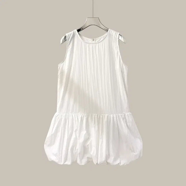 [BUNJANG] Round Pumpkin Mini Sleeveless Dress / 라운드 펌킨 미니 나시 원피스(T5121)