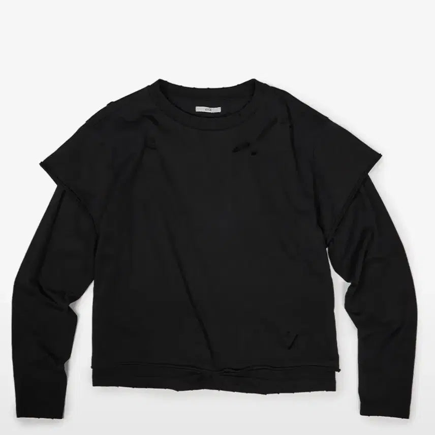 [BUNJANG] ETC E.ITI DAMAGE Layered T-Shirt / (M)이티씨이 데미지 레이어드 티