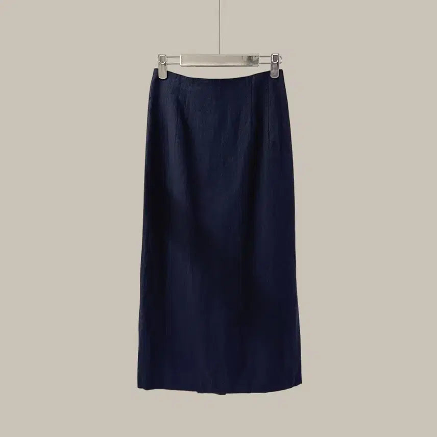 [BUNJANG] Basic H-Line Long Linen Blend Skirt / 베이직 H라인 롱 린넨 스커트 (B1688)