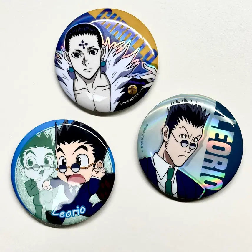 [BUNJANG] Hunter x Hunter Leorio Chrollo Canned Badge Set / (일괄) 헌터헌터 헌헌 레오리오 클로로 캔뱃지 핀뱃지