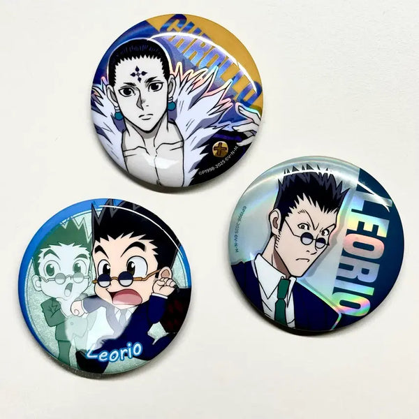 [BUNJANG] Hunter x Hunter Leorio Chrollo Canned Badge Set / (일괄) 헌터헌터 헌헌 레오리오 클로로 캔뱃지 핀뱃지