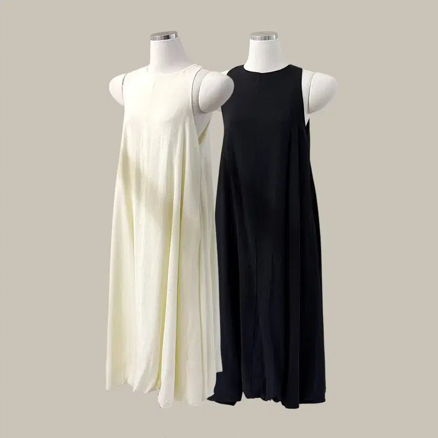 [BUNJANG] Balloon Maxi Sleeveless Dress / 벌룬 맥시 롱 나시 원피스(T5131)