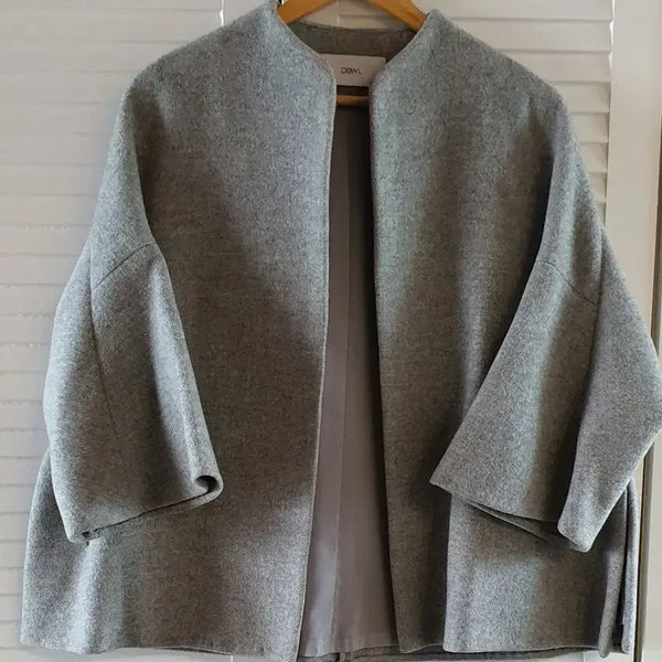[BUNJANG] Duele Gray Round Short Jacket / 듀엘 그레이라운드 숏자켓
