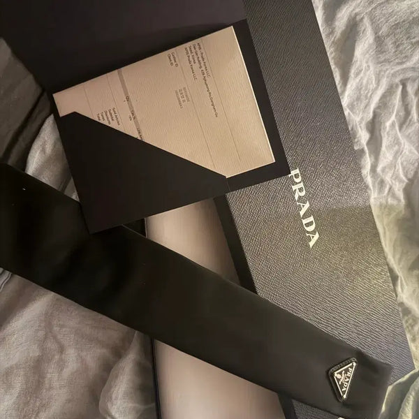 [BUNJANG] Prada Men's Necktie Black / 프라다 넥타이 블랙