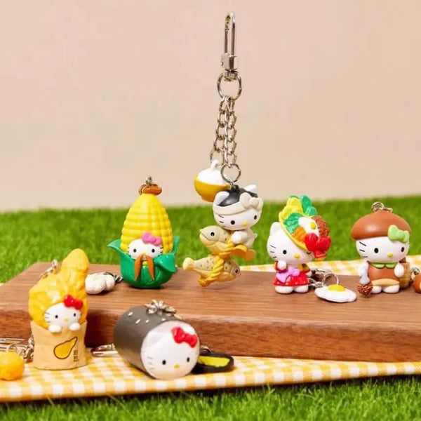 [BUNJANG] Hello Kitty Meal Set Keychain / 텐바이텐 올리브영 헬로키티 식사세트 키링(택배비포함)
