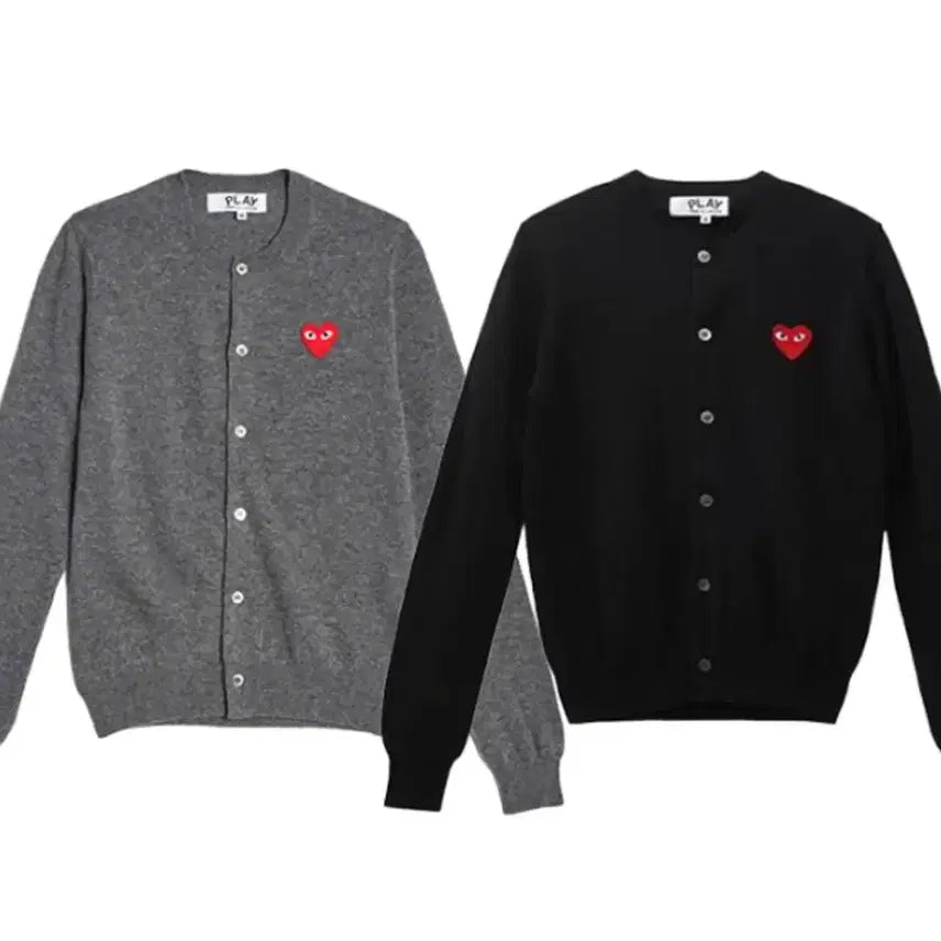 [BUNJANG] Comme des Garçons Patch Logo Women's Round Cardigan / [ 정품 ] 꼼데가르송 와펜로고 여성 라운드 가디건