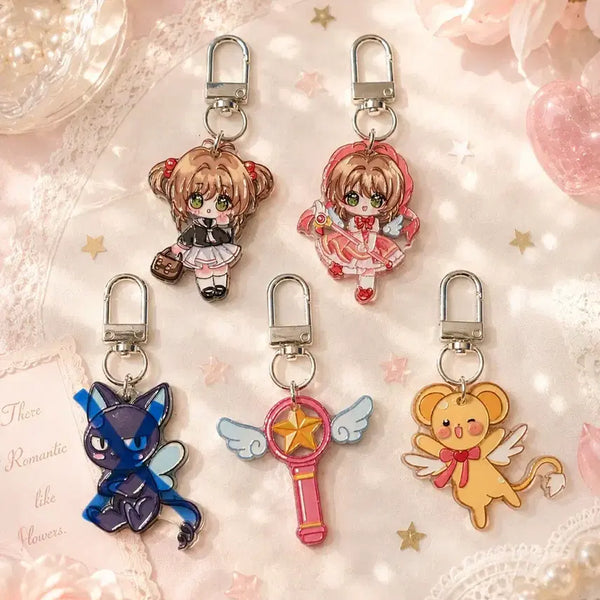 [BUNJANG] Cardcaptor Sakura Acrylic Pendant Keychain / 카드캡터체리 아크릴 팬던트 키링 (개당가격)