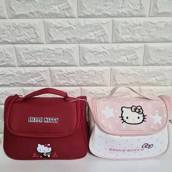 [BUNJANG] Hello Kitty Pouch Bag Set (Red/Pink) / 헬로키티 파우치 백 세트 (레드/핑크) 개당가격 새상품 입니다
