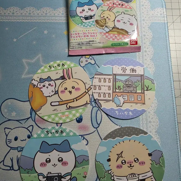 [BUNJANG] Chiikawa "Mon-jak-gwi" Coaster Bundle Set / (일괄) 치이카와 먼작귀 코스터 티코스터