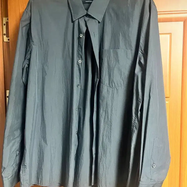 [BUNJANG] HAECHING ROOM Button Down Shirt Charcoal / [2] 해칭룸 버튼 다운 셔츠 차콜
