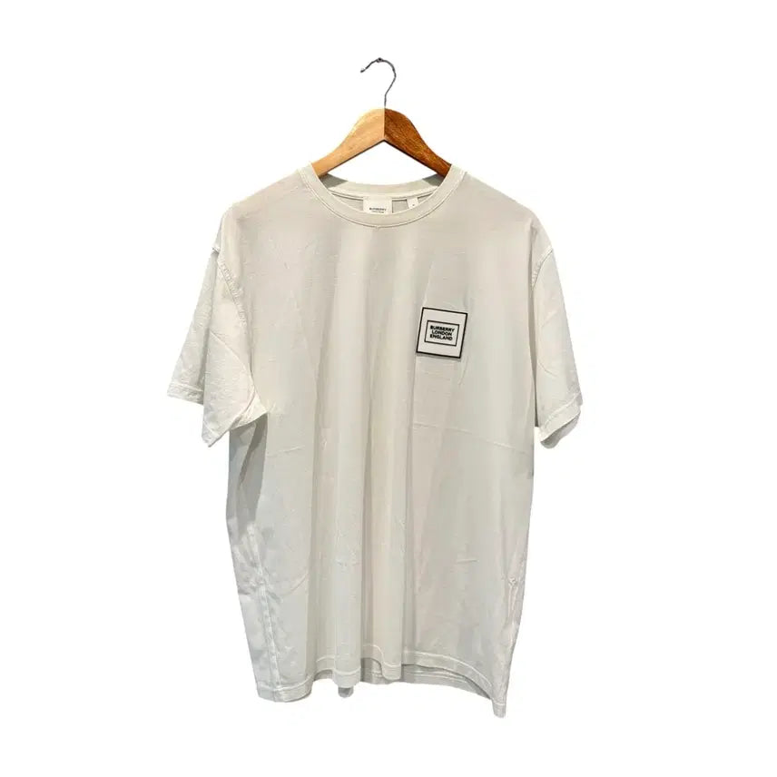 [BUNJANG] Burberry Logo White T-shirt / M / 버버리 로고 화이트 반팔