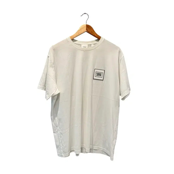 [BUNJANG] Burberry Logo White T-shirt / M / 버버리 로고 화이트 반팔