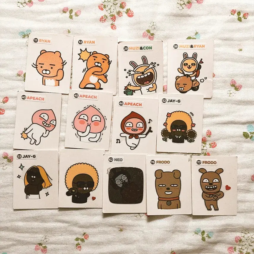 [BUNJANG] Kakao Friends Sticker Bundle Set / 카카오프렌즈 씰 일괄판매
