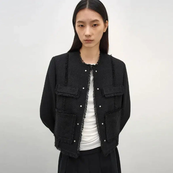 [BUNJANG] INSILENCEWOMEN Studded Tweed Jacket M / 새상품/인사일런스우먼 스터드 트위드자켓M