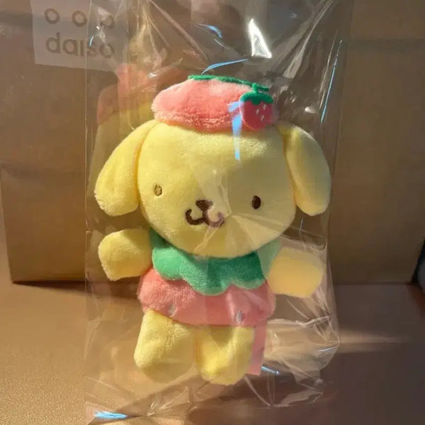 [BUNJANG] Sanrio Pompompurin Strawberry Bag Charm / [새상품]폼폼푸린 딸기 가방걸이