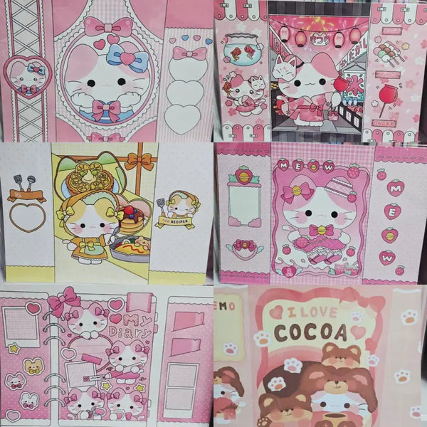 [BUNJANG] Myao Shuni Lala SSG Wrapping Paper A4 / 먀오 슈니 라라씨 공공샵 랩핑지 A4