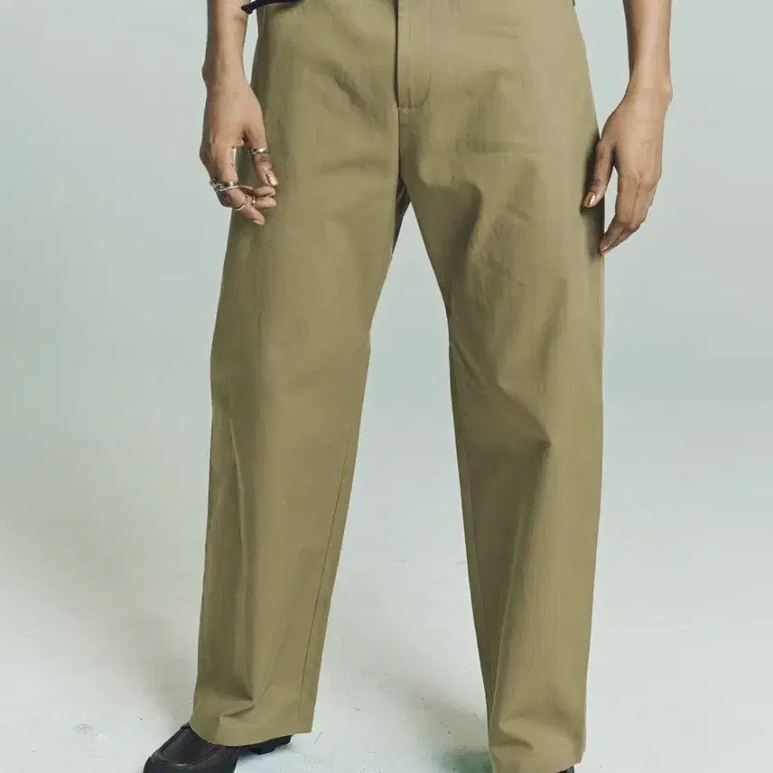 [BUNJANG] L Roan Oversized Chino Pants Green Moss / [L] 로아 오버사이즈 치노 팬츠 그린 모스