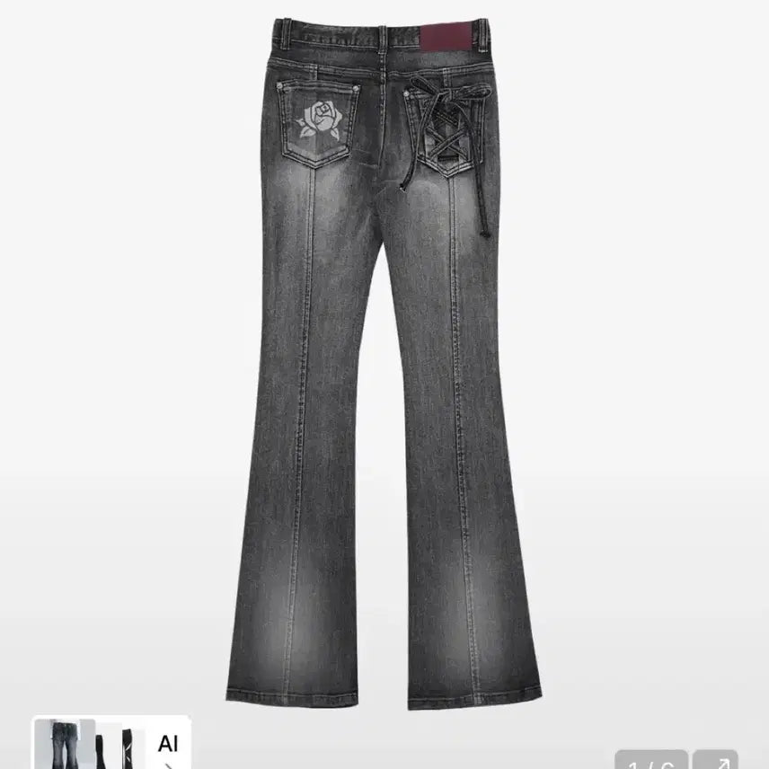 [BUNJANG] Darling Your Bad Rose Bootcut Black Size S / 달링유어배드 로즈 부츠컷 블랙 S사이즈 판매합니다