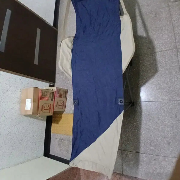 [BUNJANG] Swiss Military Field Bed Navy Beige / 스위스 밀리터리 야전 침대 네이비 베이지