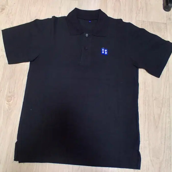 [BUNJANG] ADER ERROR Black Collar T-Shirt Size 95 / 아더헤드 반팔 카라티 블랙 95