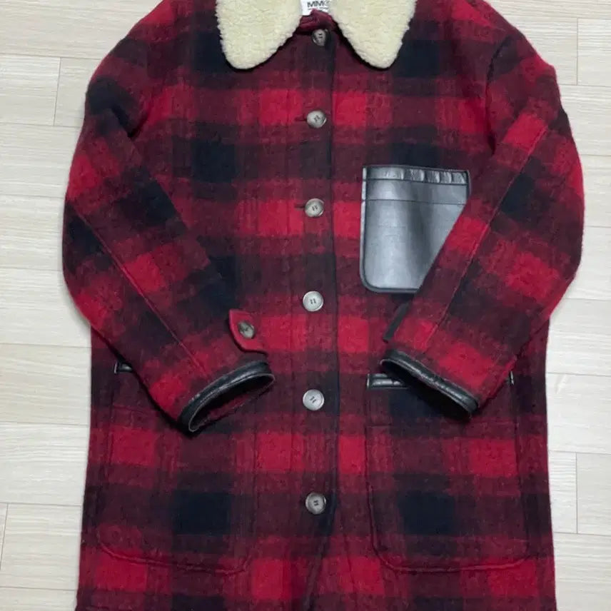 [BUNJANG] MM6 Check Pattern Coat Jacket / MM6 체크 코트 자켓