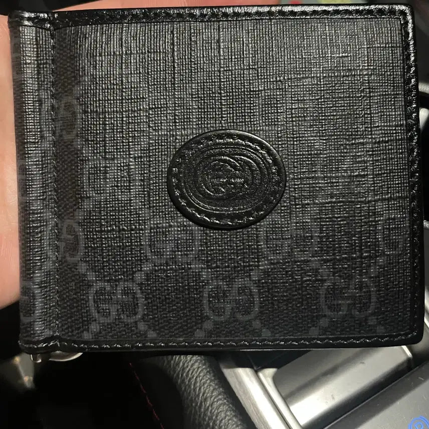 [BUNJANG] Gucci GG Interlocking Money Clip Black / 정품 구찌 머니클립 블랙