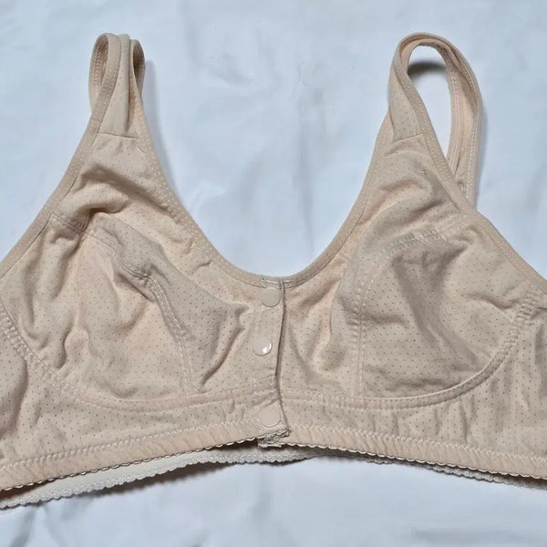 [BUNJANG] Women's Beige Front Button Bralette (Used) / (중고) 여성 베이지 앞단추 브라탑 95