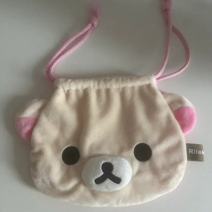 [BUNJANG] San-X Korilakkuma Face Pouch / 산엑스 코리락쿠마 얼굴 파우치 누이구루미 복주머니 파우치