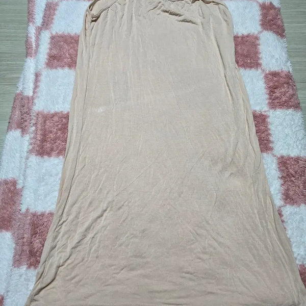 [BUNJANG] Women's Beige Slip Dress (Used) / (중고) 여성 베이지 슬립 원피스