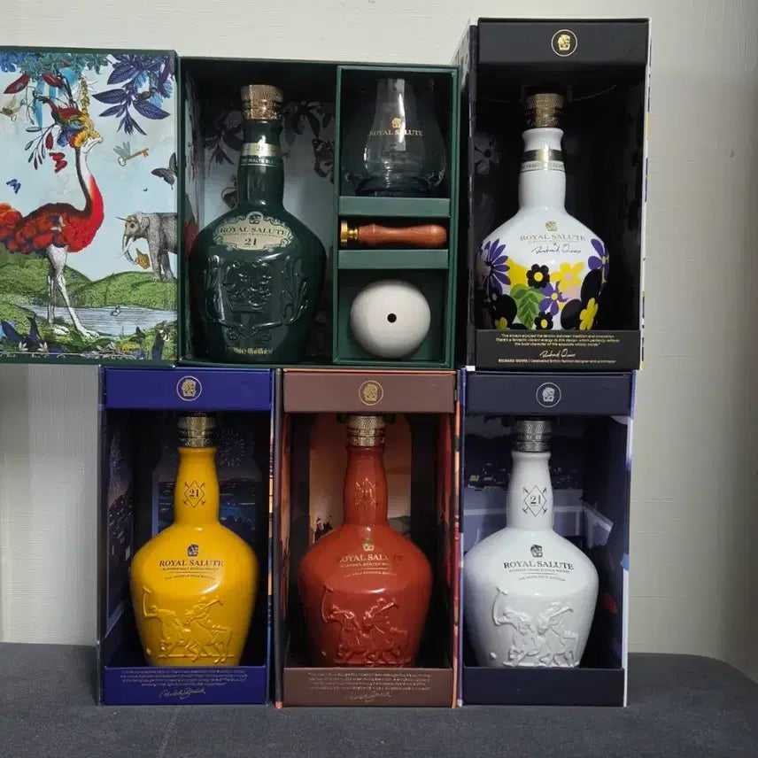 [BUNJANG] Royal Salute Whisky Empty Bottles Set / 로얄살루트 위스키 위스키 공병