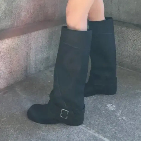[BUNJANG] Soand Vintage Folded Boots Size 245 / soand 빈티지 폴드 부츠 245