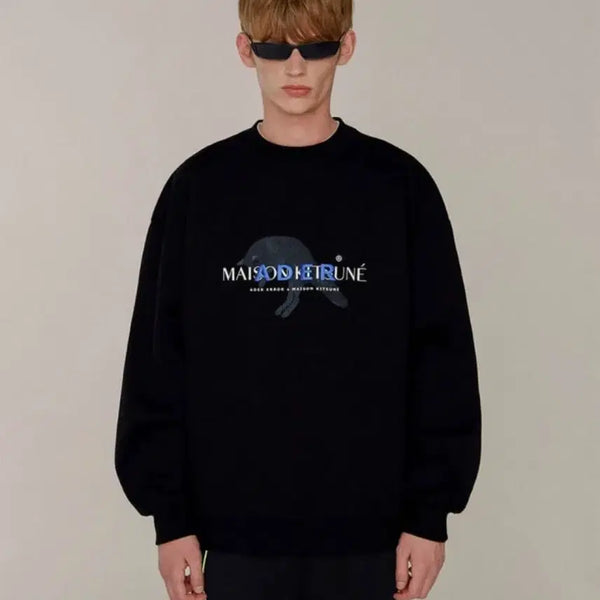 [BUNJANG] Ader Error x Maison Kitsuné 19SS Jump Fox Sweatshirt A1 / [극희귀/S급] 아더에러 x 메종키츠네 19SS 점프폭스 맨투맨 A1