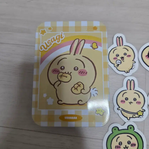 [BUNJANG] Chiikawa Usagi Tin Case Sticker Set / 치이카와 먼작귀 틴케이스 스티커 세트 우사기 판매