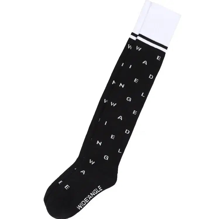 [BUNJANG] Waacool Lettering Knee Socks / 와이드앵글  레터링니삭스