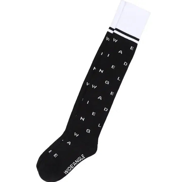 [BUNJANG] Waacool Lettering Knee Socks / 와이드앵글  레터링니삭스