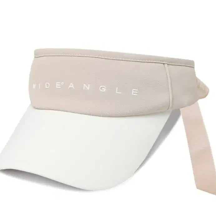 [BUNJANG] W.angle Golf Lettering Detachable Ribbon Sun Cap Hat / 와이드 앵글 골프 레터링  리본탈부착   선캡 모자